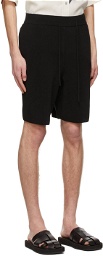 LE17SEPTEMBRE Black Knit Shorts