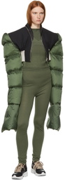 Rick Owens Green Soft Classic Stitch Knit Leggings