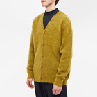 Needles Men's Mohair Solid Cardigan in Olive