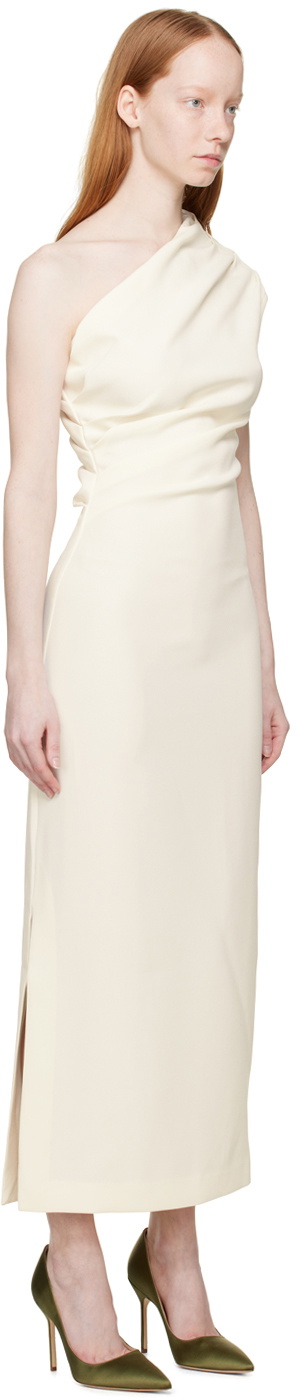 WYNN HAMLYN Off-White Ruby Midi Dress