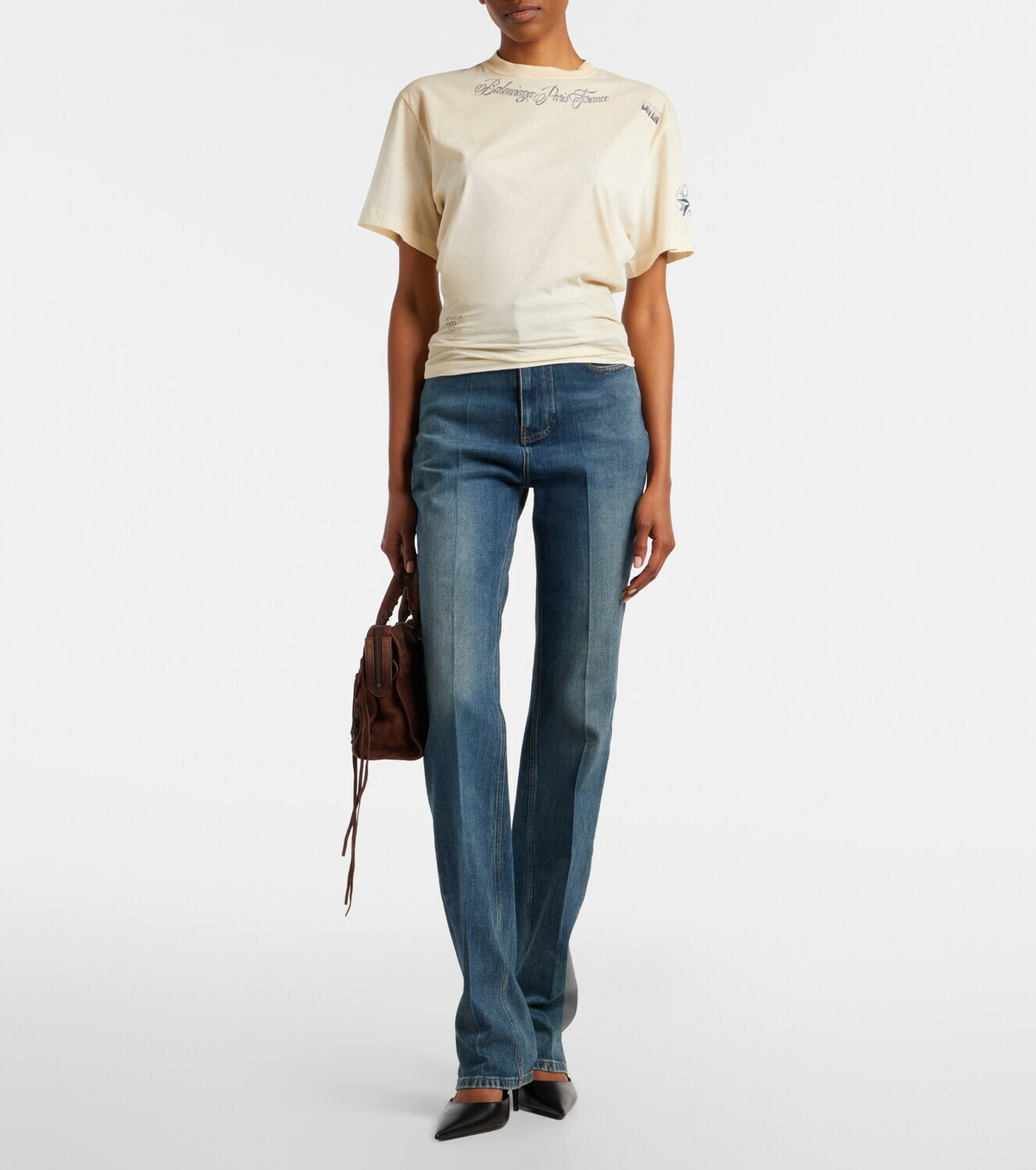 Balenciaga Printed cotton jersey T-shirt