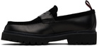 Hugo Black Leather & Suede Loafers