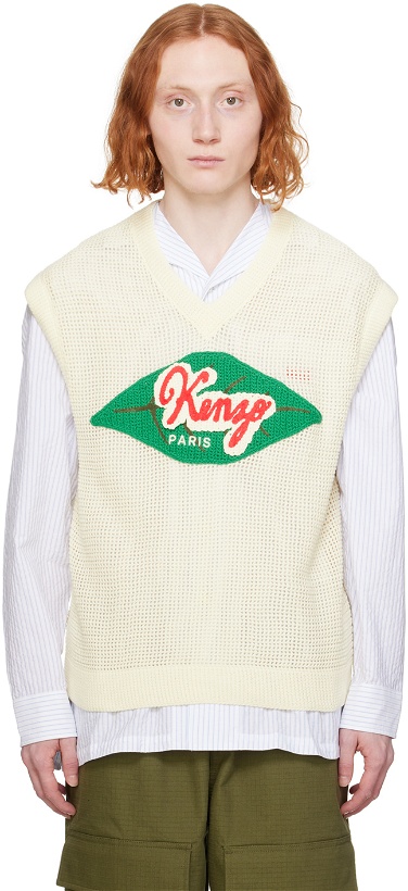 Photo: Kenzo Off-White Kenzo Paris Fruit Stickers Vest