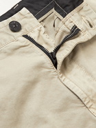 Stone Island - Straight-Leg Garment-Dyed Cotton-Blend Twill Cargo Shorts - Neutrals