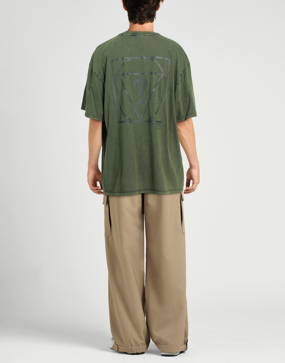 Guess Mens T-shirt Military in Green