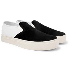 Saturdays NYC - Cotton-Canvas and Suede Slip-On Sneakers - Black