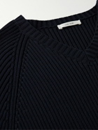 The Row - Tomas Slim-Fit Ribbed Cotton Sweater - Blue