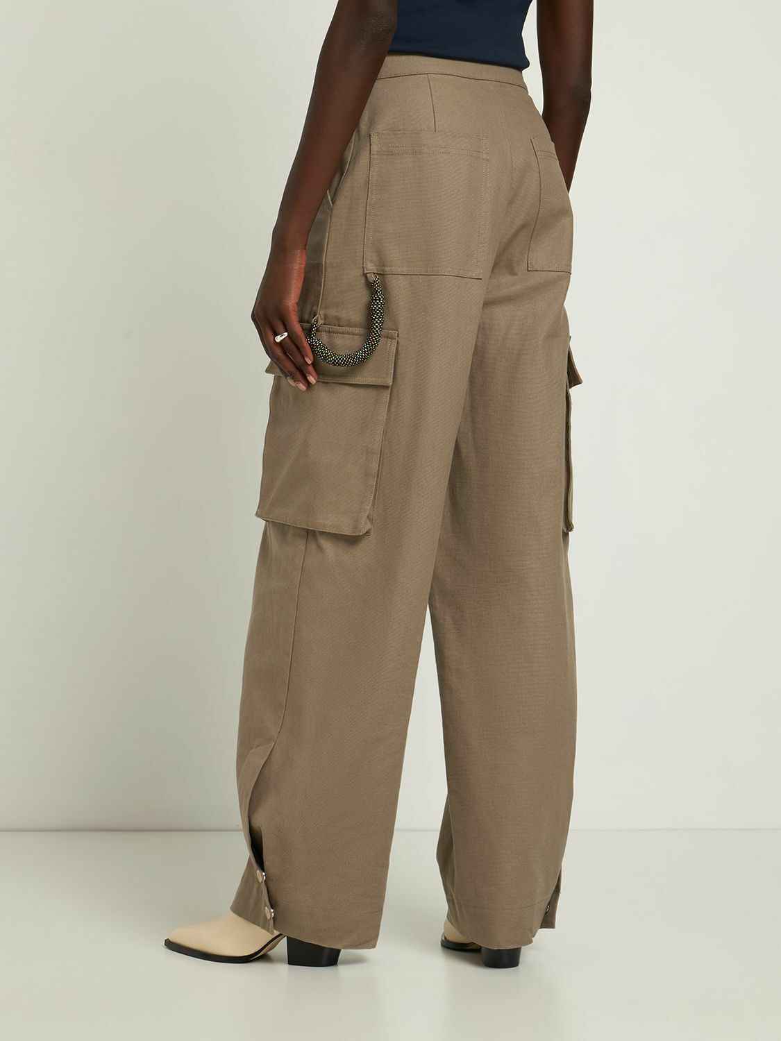 REMAIN - Canvas Wide Leg Cargo Pants REMAIN Birger Christensen