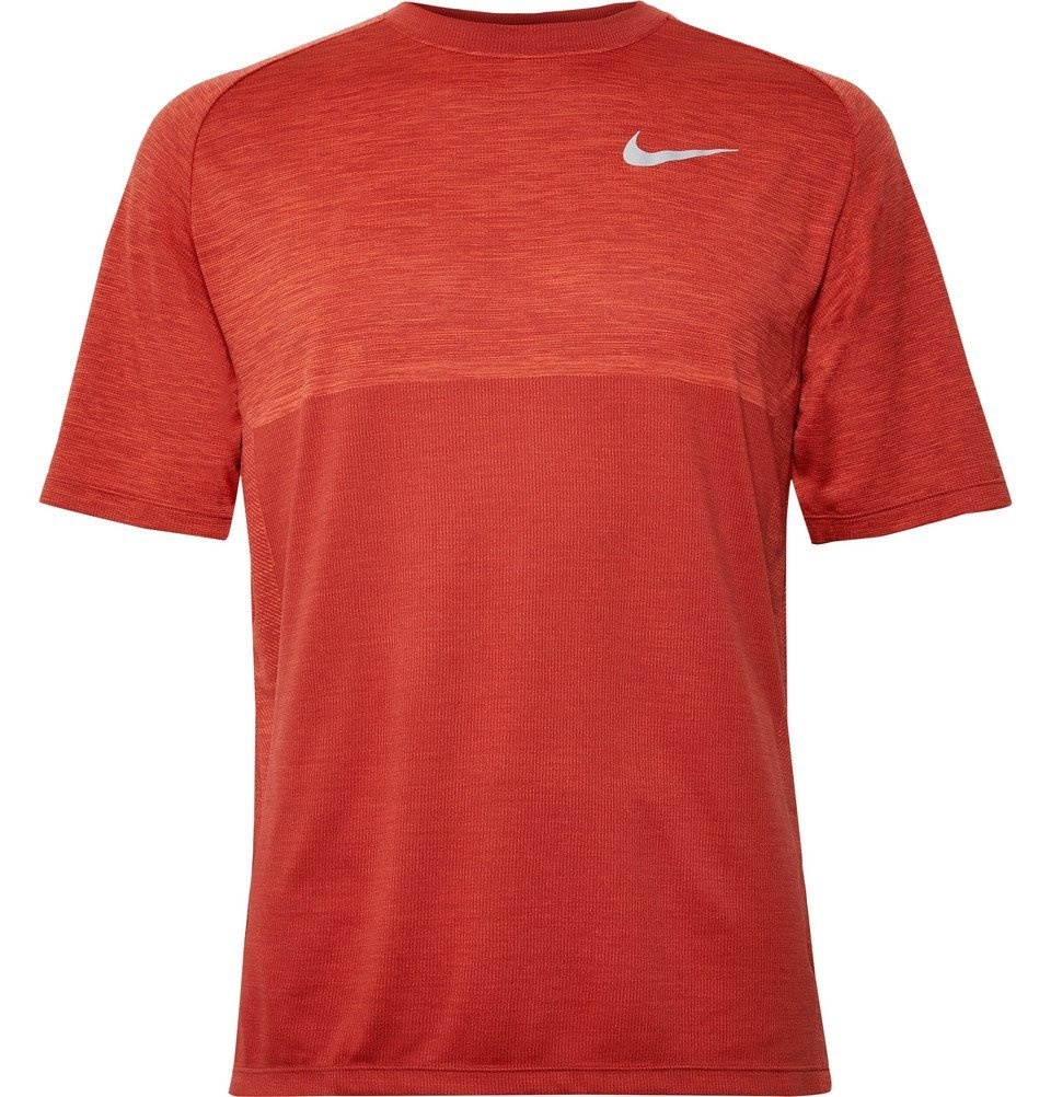 alliance Hobart onsdag Nike Running - Medalist Mélange Dri-FIT T-Shirt - Men - Red Nike Running