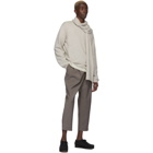 Deveaux New York Off-White Cashmere Scarf Sweater