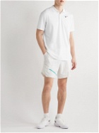 Nike Tennis - NikeCourt Logo-Print Dri-FIT Piqué Tennis Polo Shirt - White
