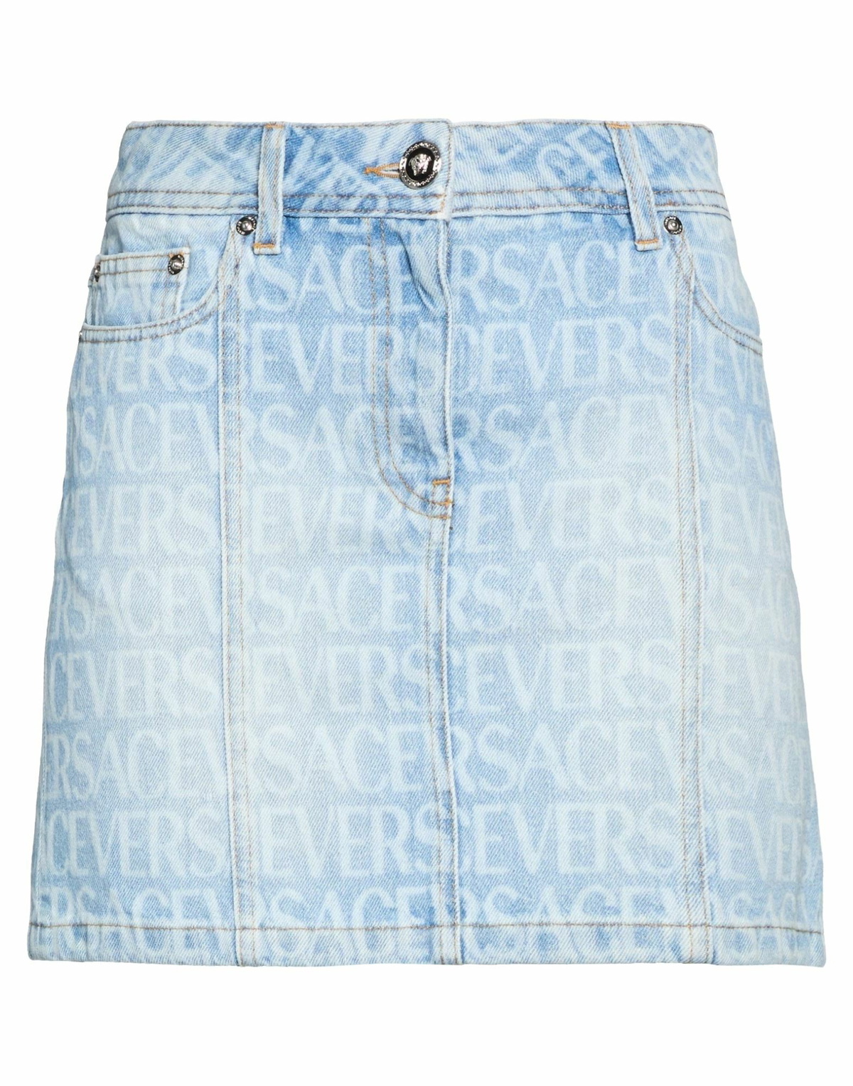 Versace Womens Denim skirt in Blue