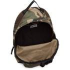 AAPE by A Bathing Ape Green and Beige Camo Backpack
