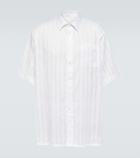 Givenchy Striped cotton voile bowling shirt