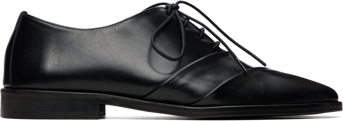 HEREU Black Retall Derbys