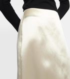 The Row Bartelle satin maxi skirt