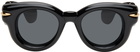 LOEWE Black Inflated Round Sunglasses