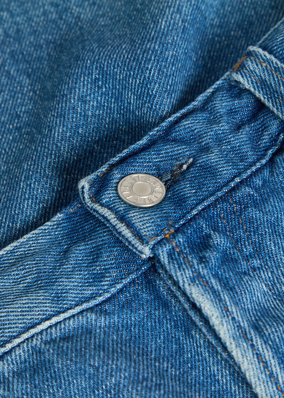 Agolde Rounded Baggy Wide-leg Jeans Blue