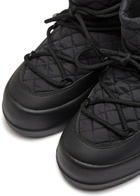 Moon Boot Mezzaluna Quilted Nylon Snow Boots Black