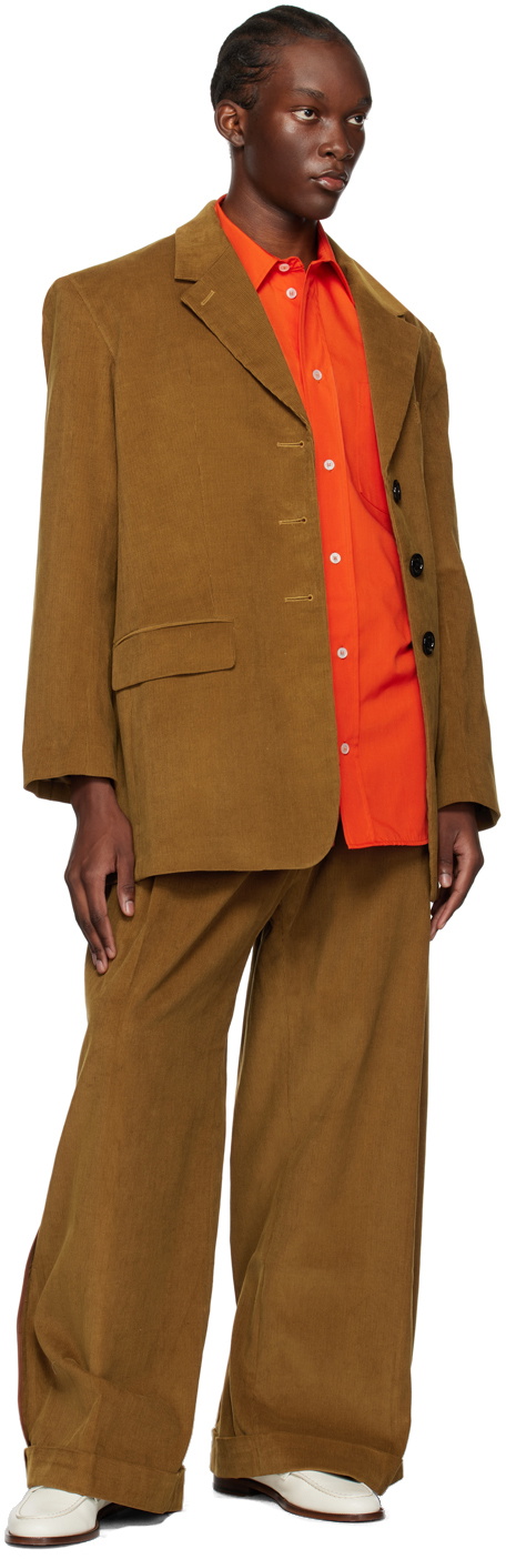 Meryll Rogge Tan Drawstring Trousers