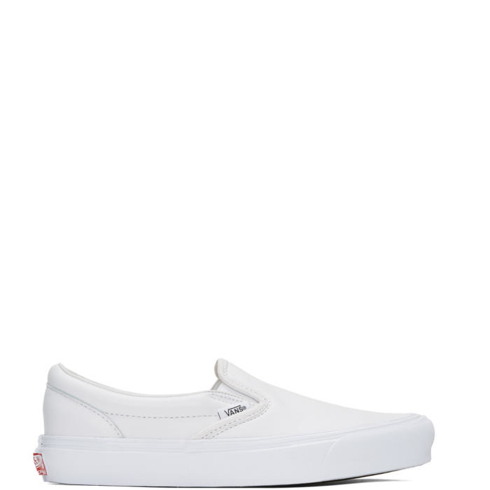 Photo: Vans White UA OG Classic LX Slip-On Sneakers