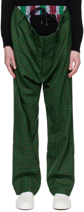 Photo: Vivienne Westwood Green Stripes & Check Trousers