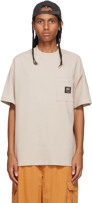 Photo: Brain Dead Beige Waffle Pocket T-Shirt