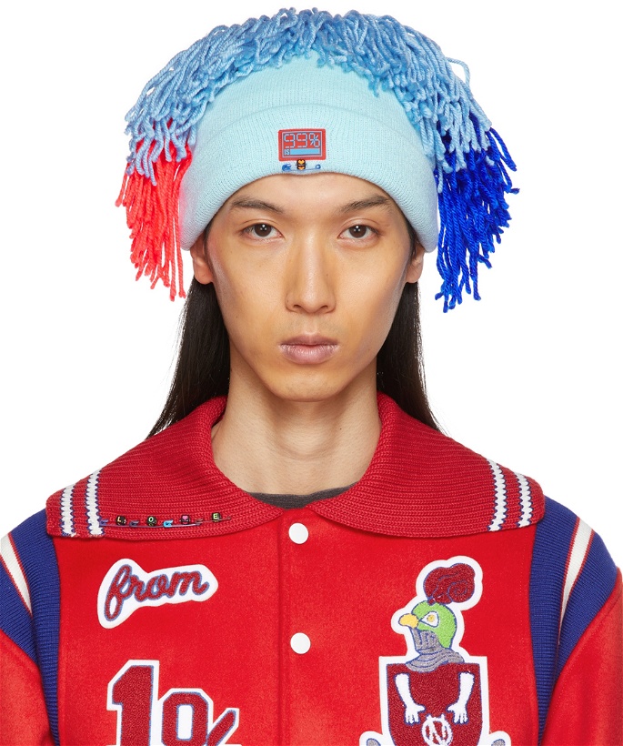 Photo: 99% IS Blue Mohican Beanie