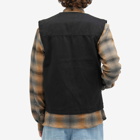 Dickies Men's Duck Canvas SMMR Vest in Stone Washed Black