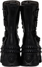 VETEMENTS Black New Rock Edition Lace-Up Boots
