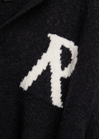 Represent Boucle Knit Cotton-blend Polo Jumper Black