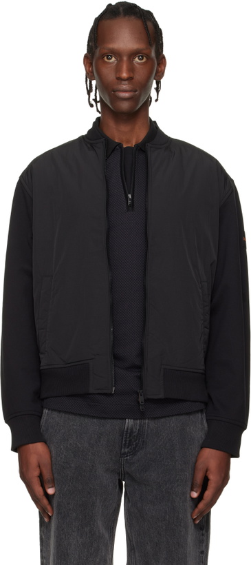 Photo: BOSS Black Logo Patch Bomber Jacket
