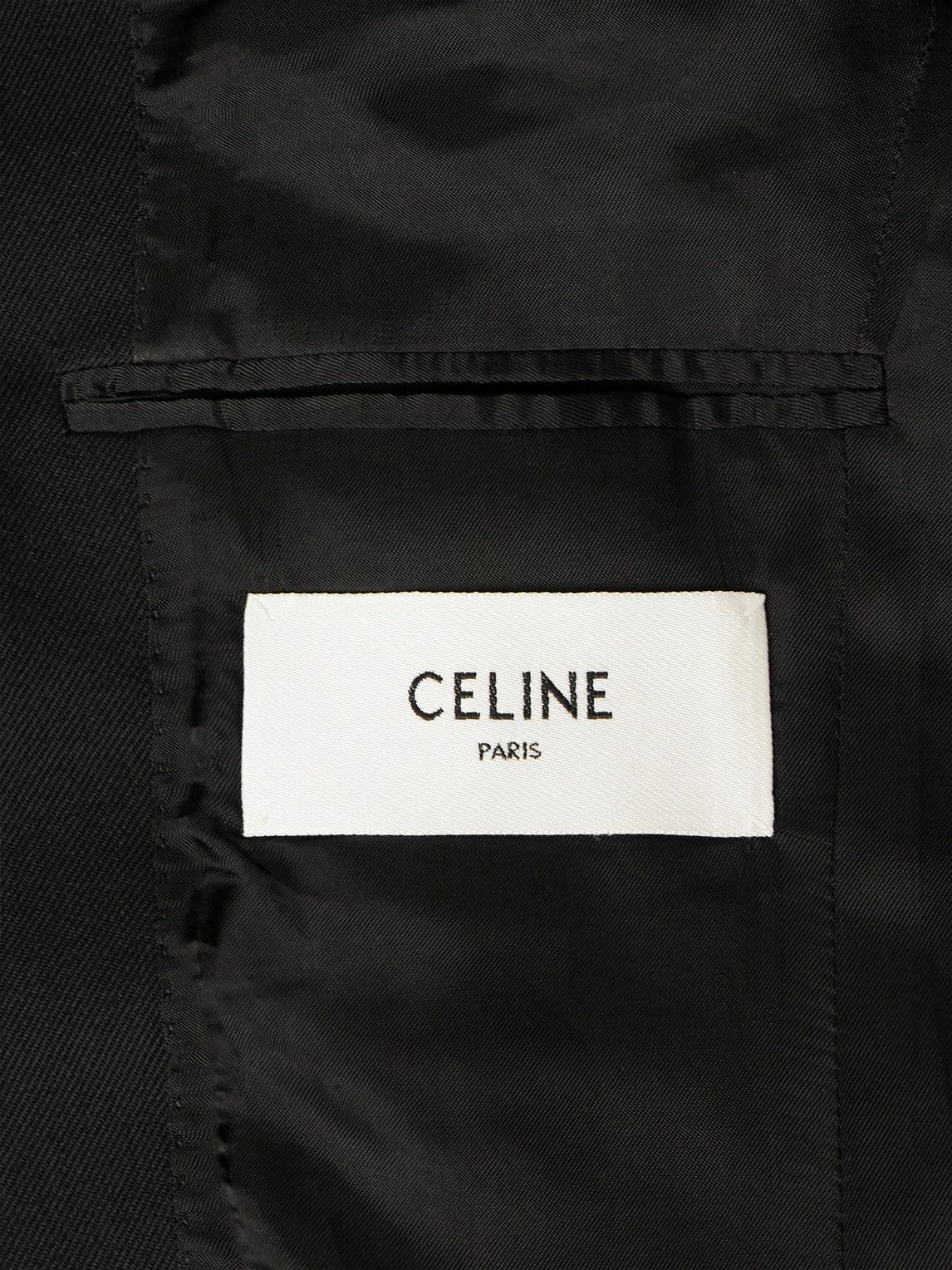 CELINE - Colonne Wool-Twill Blazer - Black