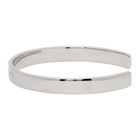 Maison Margiela Silver Polished Bangle Bracelet