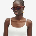 KIMEZE Women's Zawe Sunglassees in Ruby Red 