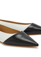 Gabriela Hearst Empress Colour-blocked Leather Ballet Flats White