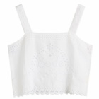 Bode Women's Belvoir Tank Top in White