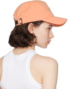 Balmain Orange Embroidered 'Balmain Paris' Cap