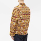 Bode Men's Pushkar Embroidered Jacket in Tan Multi