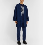 Blue Blue Japan - Indigo-Dyed Cotton-Blend Trousers - Blue