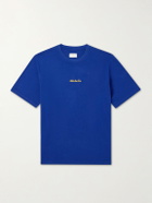 Aimé Leon Dore - Logo-Embroidered Cotton-Jersey T-Shirt - Blue