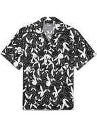 AMIRI - Playboy Camp-Collar Printed Silk-Twill Shirt - Black