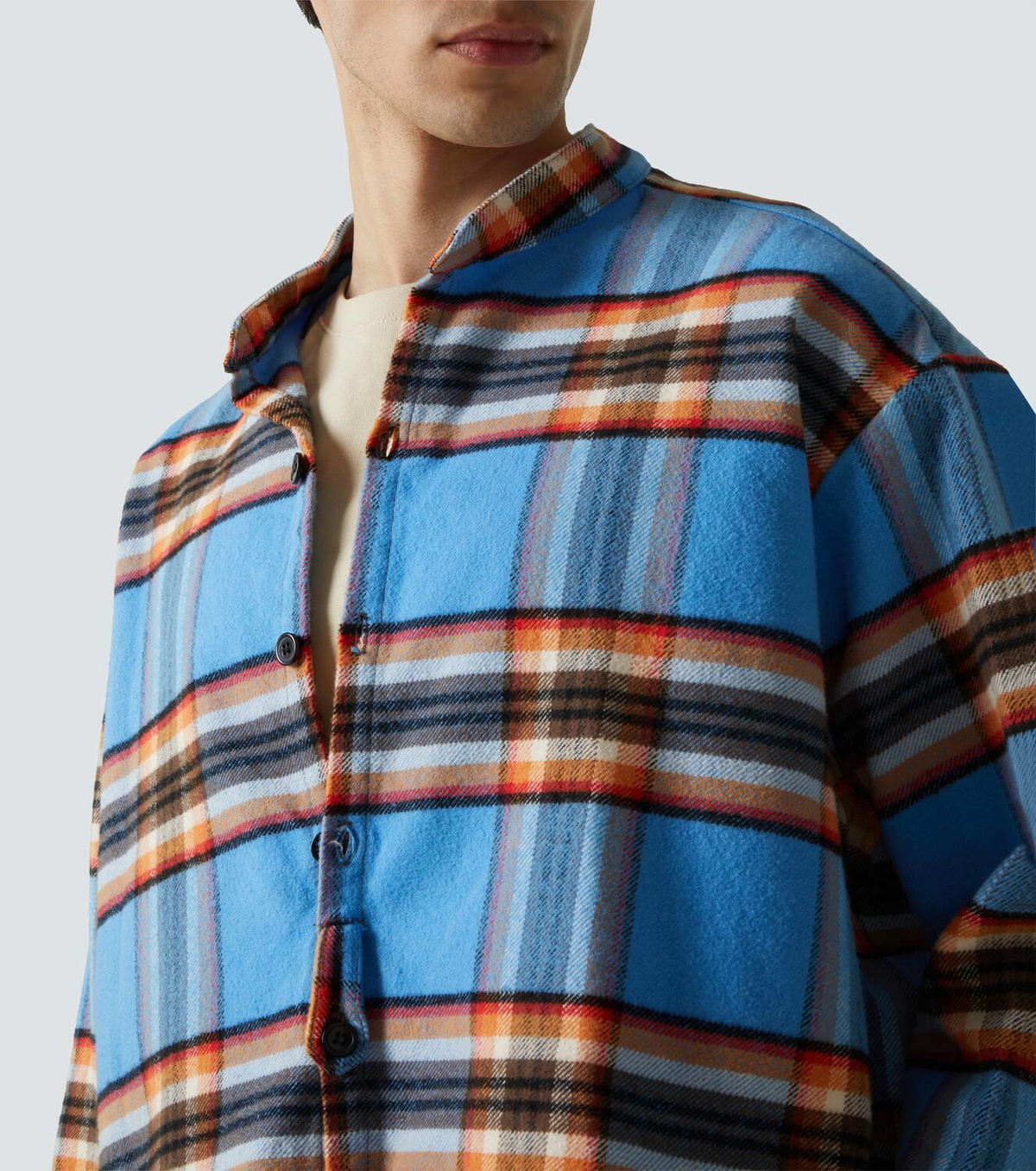 Greg Lauren Plaid cotton shirt