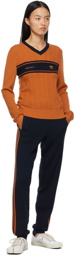 Wales Bonner Orange adidas Originals Edition Knit V-Neck T-Shirt