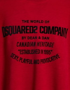 Dsquared2 Mens Sweatshirt Burgundy
