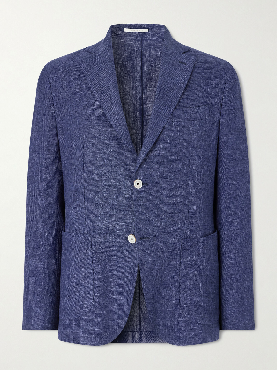 Eleventy - Stretch-Linen, Wool and Silk-Blend Suit Jacket - Blue