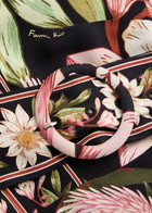 Farm Rio Floral-print Belted Mini Dress Black