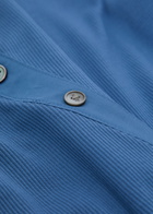 Veronica Beard Brenner Button-effect Cotton-blend top Blue
