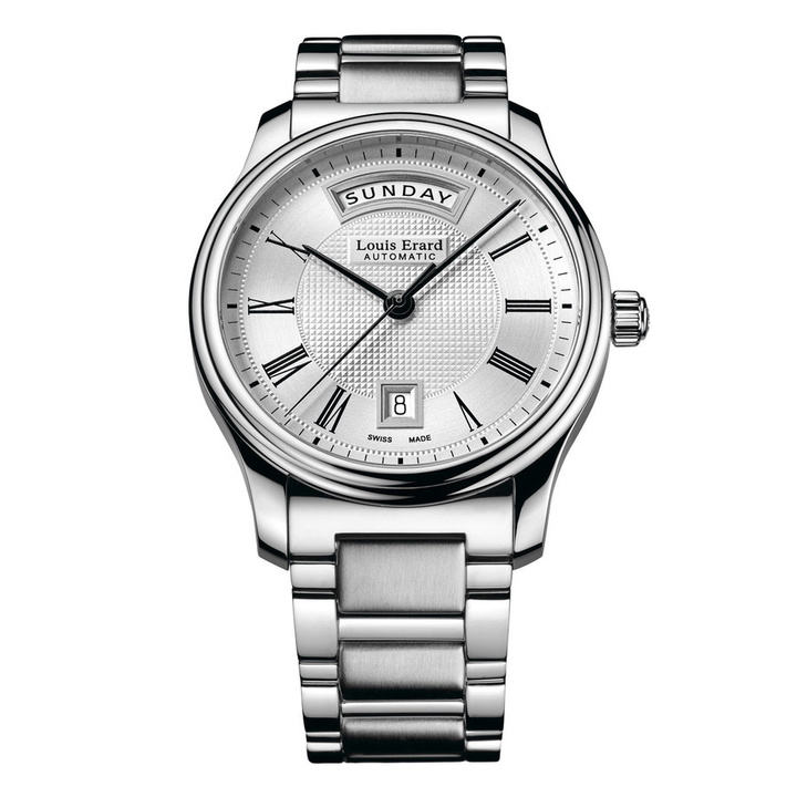Photo: Louis Erard Heritage Automatic Silver Dial Mens Watch 67258AA21.BMA05