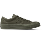 Converse - Engineered Garments One Star Leather Sneakers - Men - Army green